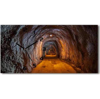 Hodiny Skleněné hodiny na stěnu Podzemní tunel