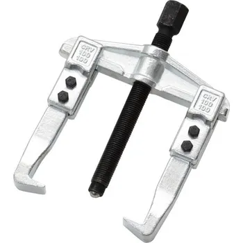 Stahovák Dvouramenný stahovák s posuvnými rameny SN0218/100 (Univerzální dvouramenný stahovák (Germany style) se skládá z příčníku se dvěma posuvnými, zápustkově kovanými, pozinkovanými rameny z vysokouhlíkové oceli a ze středového šroubu.)