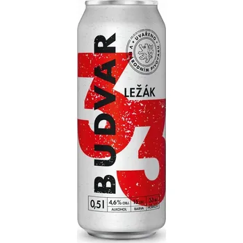 Pivo Budějovický Budvar ležák 33 11° 6x 0,5 l plech