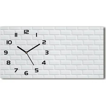 Hodiny Skleněné hodiny na stěnu Keramická stěna