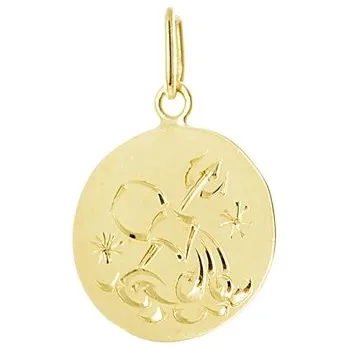 Přívěsek Přívěšek znamení Vodnář ze žlutého zlata ZZ0683VODF + dárek zdarma