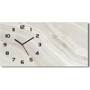 Hodiny Skleněné hodiny na stěnu Mramorová textura