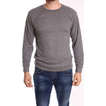 Pánské tričko PeSaiL Pánský nátělník termo s dlouhým rukávem- šedý Barva: Šedá, Velikost: M