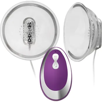 Intimní drogerie VIBRÁTOR NA POPRSÍ MASAŽÉR PRSOU S VÝČNĚLKY - 20 FUNKCÍ VIBRACÍ A PULS