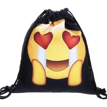 Školní sáček Woodrow Gymsack - Vak na záda Emoji love