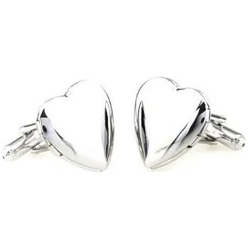 Manžetový knoflíček Manžetové knoflíčky srdce otevírací, na gravírování