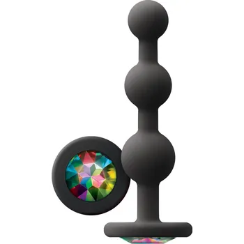 NS Novelties Glams Ripple Rainbow Gem Black