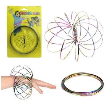 Hračka pro nejmenší MADE Spirála magická duhová 13cm - MAGIC RING