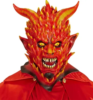 Karnevalová maska Widmann Maska Ďábel v plamenech