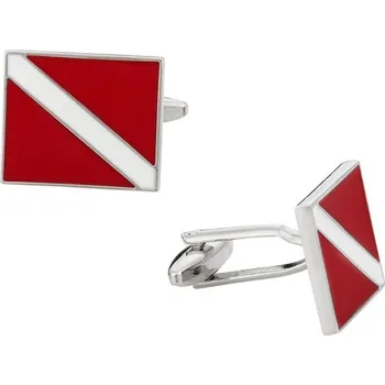 Manžetový knoflíček Manžetové knoflíčky s motivem mezinárodní potapěčská vlajka, SEAC SUB