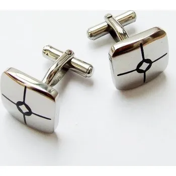 Manžetový knoflíček Manžetové knoflíčky čtvercové zdobené Classic