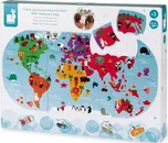 Janod Puzzle do vany Mapa světa 28 dílků