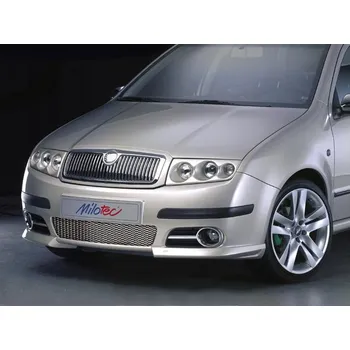Tuning Lišty přední masky - nerez, Škoda Fabia I, 2004 - 2007, po faceliftu, Milotec (53.305 01)