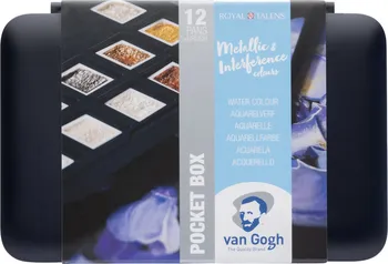 Vodová barva Royal Talens Van Gogh Akvarelové barvy 12 ks metalické/perleťové