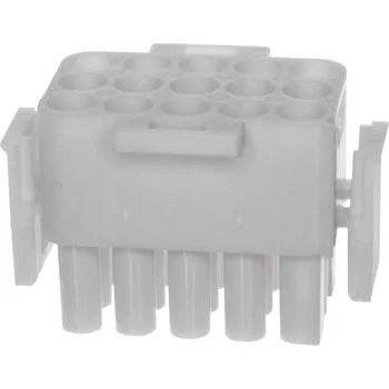 Elektrický konektor TE Connectivity Universal-MATE-N-LOK zástrčkový konektor na kabel 15, 350736-1, 1 ks