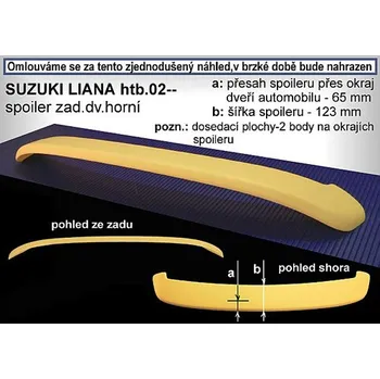 Auto-moto Spoiler zadních dveří horní, SUZUKI Liana, 02-> (85.317)