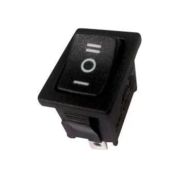 vypínač TRU COMPONENTS 1587513 kolébkový spínač TC-R13-66D-02 250 V/AC 6 A 1x zap/vyp/zap s aretací/0/s aretací 1 ks