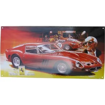 Domovní cedule Smaltované cedule, Ferrari 250 GTO, 60x30 cm