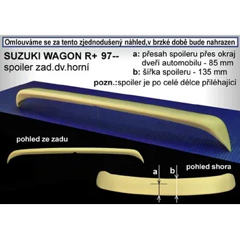 Auto-moto Spoiler zadních dveří horní, SUZUKI Wago, 97-> (85.316)