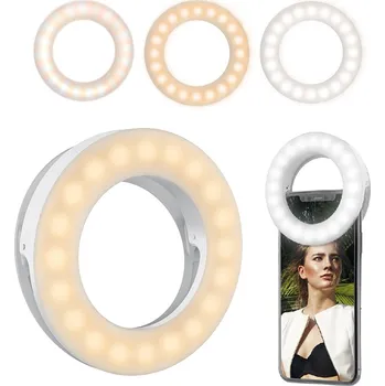 Studiové světlo BlitzWolf Kruhové světlo na mobil tablet, notebook - dobíjecí s regulací intenzity i teploty bílé