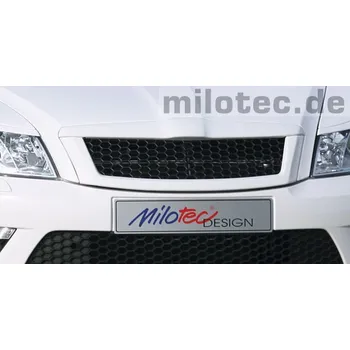 Tuning Maska Milotec s černou mřížkou RS design, Škoda Octavia II, 2008 - 2013, Combi / Limousine; RS (10.2 600 04 04)