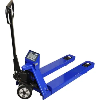 Paletový vozík s váhou KPZ 71-9 Economy Super / 2500kg - dlouhé ližiny