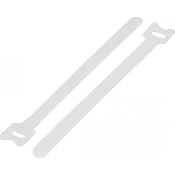 Zip TRU COMPONENTS TC-MGT-240WE203 kabelový manažer na suchý zip ke spojování háčková a flaušová část (d x š) 240 mm x 16 mm bílá 1 ks