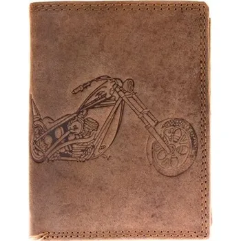 Peněženka Yshop Kožená motorkářská peněženka 07