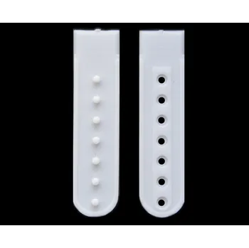 Galanterie Zapínání na kšilt, barva Bílá