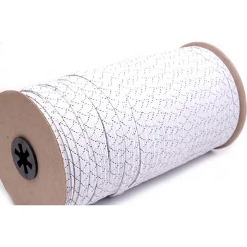 Pruženka prádlová šíře 8mm prošívaná (český výrobce), barva Bílá