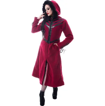 Dámský kabát kabát dámský CHEMICAL BLACK - FINAL - RED - S