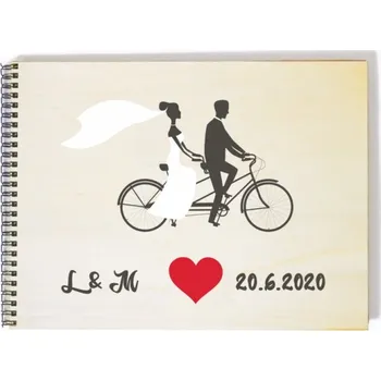 Fotoalbum Svatební fotoalbum dvojkolo - A4 - 25 listů + doprava zdarma