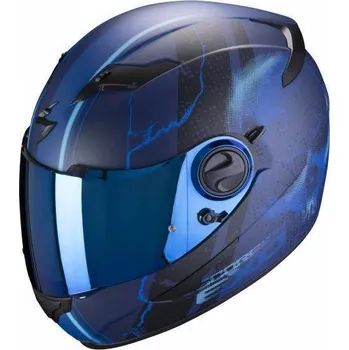 Helma na motorku Scorpion Exo-490 DAR matná černá/modrá XL