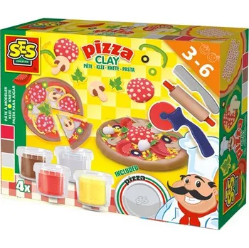 modelína a plastelína SES creative Keramická modelína Pizza Set