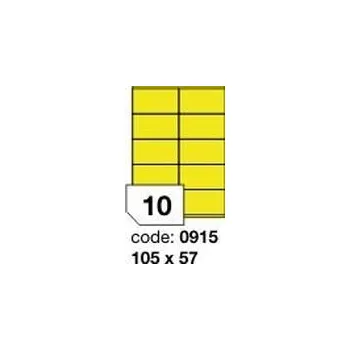 Kancelářské potřeby Žluté samolepicí etikety Rayfilm R0121.0915D, 105x57 mm, 300 listů A4, 3000 etiket