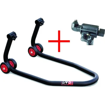 Stojan pod přední vidlice LV8 Diavol včetně adaptérů Black Ocelový