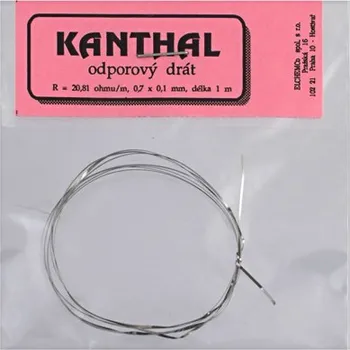 LED páska Odporový drát KANTHAL 20,81 Ohm/m 0,7x0,1mm (1m)