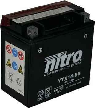 Motobaterie Nitro YTX14-BS