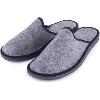 Pánské pantofle Vlnka Manufacture Pánské filcové pantofle modré