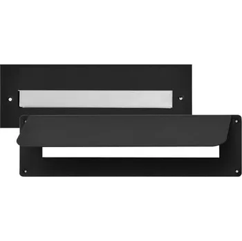 Poštovní schránka Schránkový vhoz (275x90mm) nerez / černý, leštěný