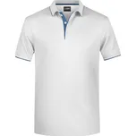 JAMES & NICHOLSON Polokošile MATTEO MAN 240g, různé barvy Velikost XXL white/navy