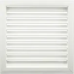 Dalap GPU 600x600 PVC ventilační mřížka bílá s pevnou žaluzií 602x602 mm