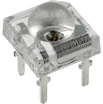 Dioda LED Super Flux žlutá 6000mcd 120°