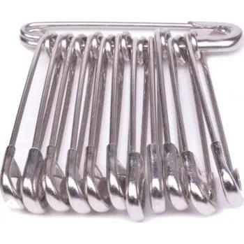 Spínací špendlíky délka 28mm (velikost 1), barva Nikl