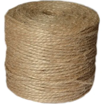 Příze Jutový provázek stáčený šíře 3 mm 400 - 500g, barva Přírodní