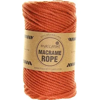Příze Maccaroni Rope 4 mm cihlová 1115