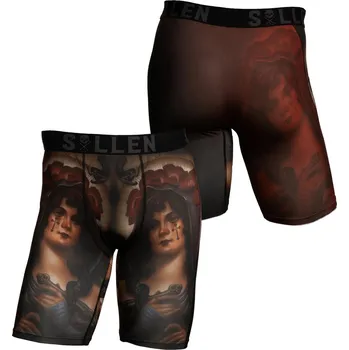 Pánské spodní prádlo boxerky pánské SULLEN - ANDRES BLESA - BLACK/MAROON - S