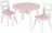 KidKraft Dřevěný set stůl s 2 židlemi, růžový/bílý