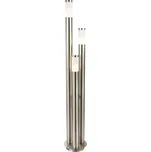 Globo 3159-3 zahradní sloupek Boston 1x60W | E27 | IP44 - nerez, opál + Sada inteligentní žárovky E14 s dálkovým ovladačem - RGB, WiZ