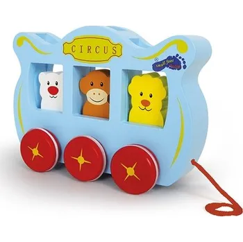 Dřevěná hračka Legler Tahací cirkusový vůz 6086